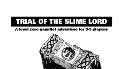 Trial of the Slime Lord - ShadowDark tabletop RPG module cover art for OZ ORC Adelaide